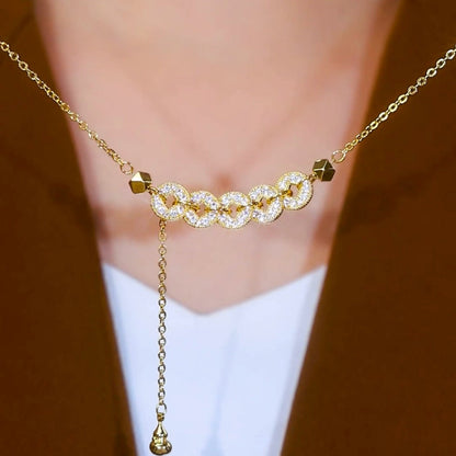five emperors coin necklace(18k gold plated)