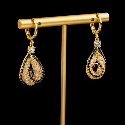 Golden Mesh Earrings(24k gold plated)