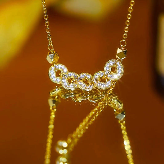 five emperors coin necklace(18k gold plated)