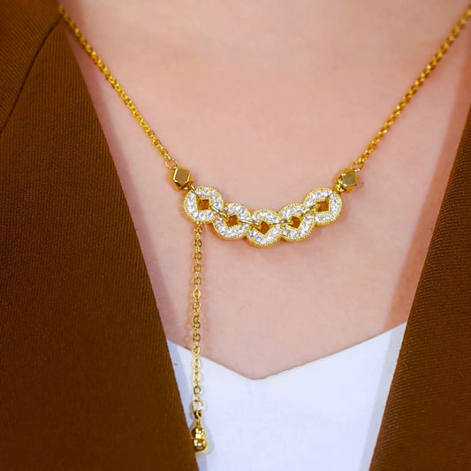 five emperors coin necklace(18k gold plated)