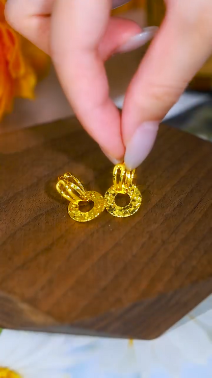 Mehwar Gold Hoops(24k gold plated)